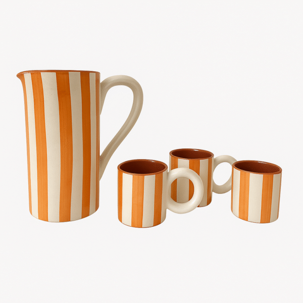 Carafe Céram - Jade & 3 verres