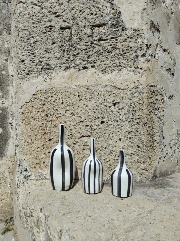 Vase Céram - Trio zébré