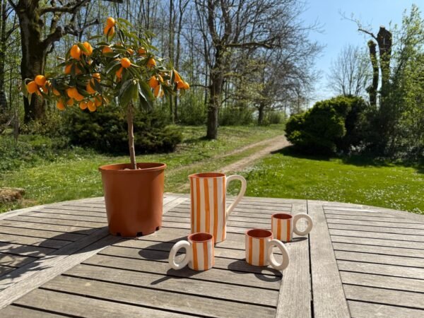 Carafe Céram - Jade & 3 verres